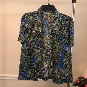 Multicolored sequin blouse